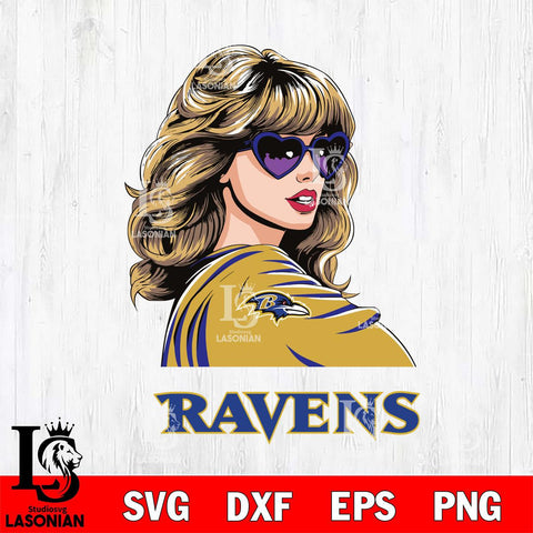 Baltimore Ravens Fan And Taylor Swift Fan Svg Eps Dxf Png File, Digital Download, Instant Download
