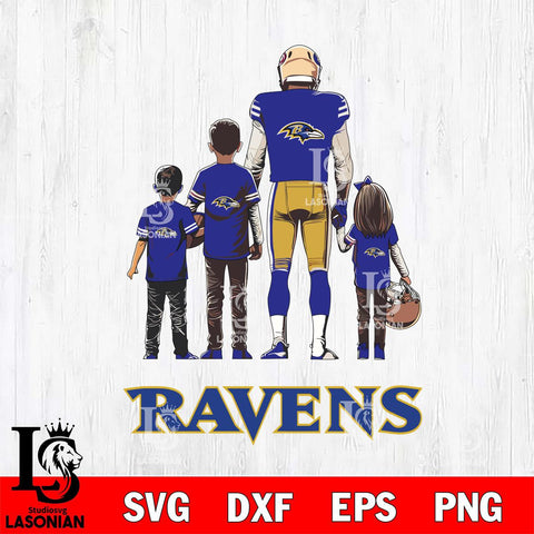 Baltimore Ravens Father Football SVG DXF EPS PNG FILE,NFL SVG, Father day Digital Download,Instant Download, Silhouette