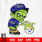 Baltimore Ravens Frankenstein Piss On Pittsburgh Steelers Svg Eps Dxf Png File, Digital Download, Instant Download