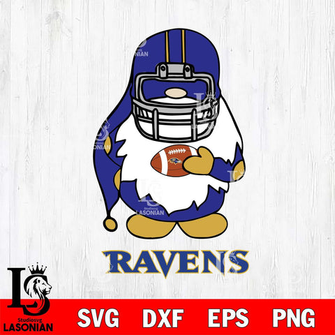 Baltimore Ravens Gnomes Christmas Svg Eps Dxf Png File, Digital Download, Instant Download