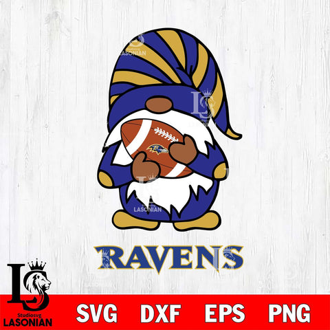 Baltimore Ravens Gnomes Football Svg Eps Dxf Png File, Digital Download, Instant Download