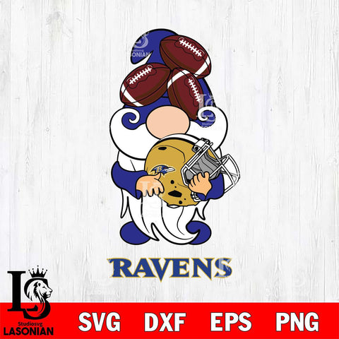 Baltimore Ravens Gnomes Helmet Svg Eps Dxf Png File, Digital Download, Instant Download