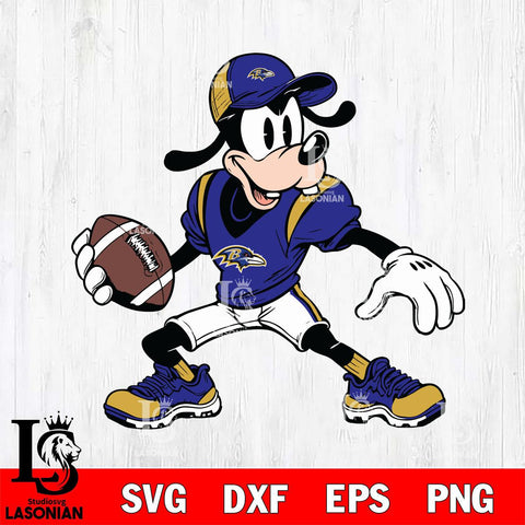 Baltimore Ravens Goofy Svg Eps Dxf Png File, Digital Download, Instant Download