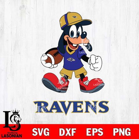 Baltimore Ravens Goofy Football Player SVG DXF EPS PNG FILE,NFL Cricut ,Football Digital Download,Instant Download, Silhouette