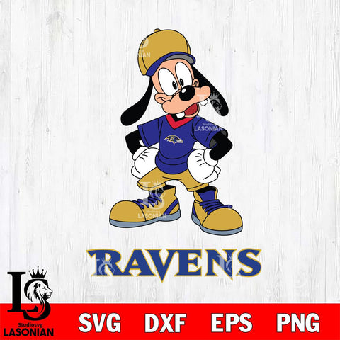 Baltimore Ravens Goofy Sport SVG DXF EPS PNG FILE,NFL Cricut ,Football Digital Download,Instant Download, Silhouette