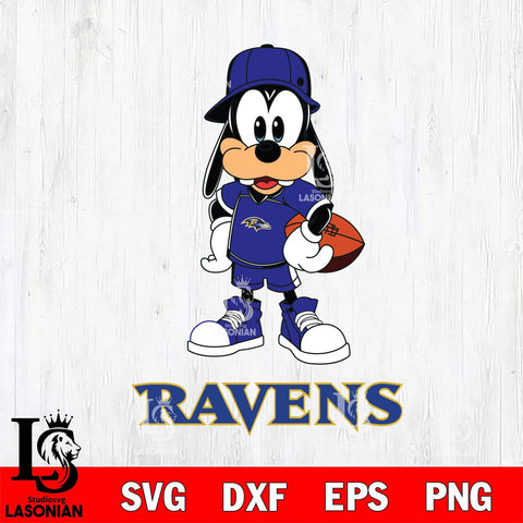 Baltimore Ravens Goofy rugby SVG DXF EPS PNG FILE,NFL Cricut ,Football Digital Download,Instant Download, Silhouette