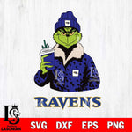 Baltimore Ravens Grinch Christmas Leopard Svg Eps Dxf Png File, Digital Download, Instant Download