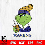 Baltimore Ravens Grinch Christmas hat Svg Eps Dxf Png File, Digital Download, Instant Download