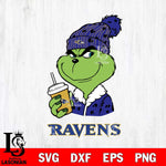 Baltimore Ravens Grinch Cofffe Christmas Svg Eps Dxf Png File,Cricut svg files, Digital Download, Instant Download