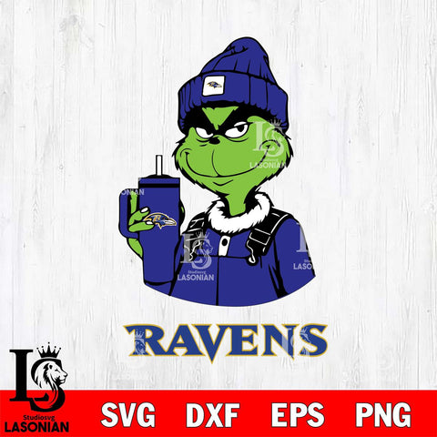 Baltimore Ravens Grinch Football Christmas Svg Eps Dxf Png File,Cricut svg files, Digital Download, Instant Download
