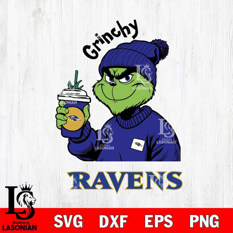 Baltimore Ravens Grinchy Bougie Christmas Svg Eps Dxf Png File,Cricut svg files, Digital Download, Instant Download