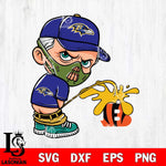 Baltimore Ravens Hannibal Lecter Piss On Cincinnati Bengals Svg Eps Dxf Png File, Digital Download, Instant Download