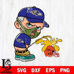 Baltimore Ravens Hannibal Lecter Piss On Cleveland Browns Svg Eps Dxf Png File, Digital Download, Instant Download