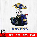 Baltimore Ravens Jason Voorhees 10 Svg Eps Dxf Png File, Digital Download
