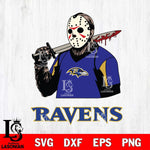 Baltimore Ravens Jason Voorhees 11 Svg Eps Dxf Png File, Digital Download