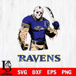 Baltimore Ravens Jason Voorhees Svg Eps Dxf Png File, Digital Download