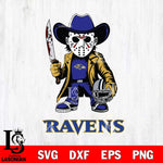 Baltimore Ravens Jason Voorhees 3 Svg Eps Dxf Png File, Digital Download
