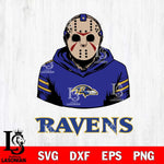 Baltimore Ravens Jason Voorhees 4 Svg Eps Dxf Png File, Digital Download