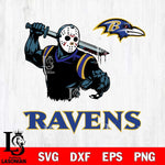 Baltimore Ravens Jason Voorhees 5 Svg Eps Dxf Png File, Digital Download