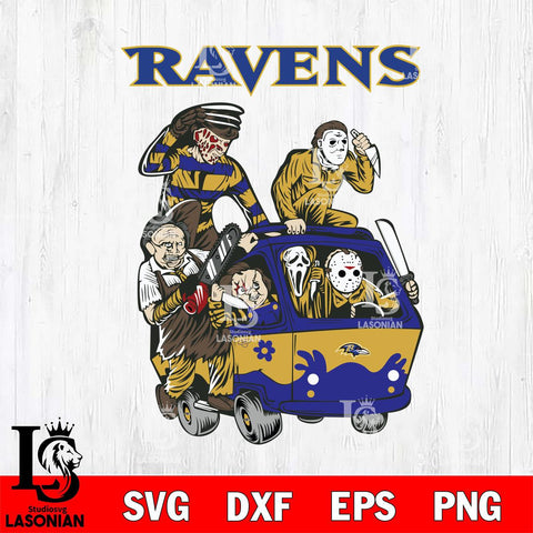 Baltimore Ravens Jason Voorhees Horror 10 Svg Eps Dxf Png File, NFL svg, Digital Download, Instant Download
