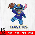 Baltimore Ravens Lilo and stitch Sport SVG DXF EPS PNG FILE, Stitch File Cut,NFL Digital Download,Instant Download, Silhouette