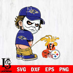 Baltimore Ravens Michael Myers Piss On Steelers, Bengals, Browns Svg Eps Dxf Png File, Digital Download, Instant Download