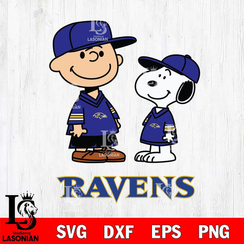 Baltimore Ravens Peanuts Snoopy Football SVG DXF EPS PNG FILE,Snoopy File Cut, Nfl Digital Download,Instant Download, Silhouette