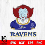 Baltimore Ravens Pennywise Horror Sport 5 Svg Eps Dxf Png File, NFL svg, Digital Download, Instant Download