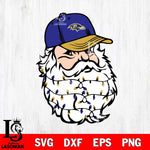 Baltimore Ravens Santa Claus Face Svg Eps Dxf Png File,NFL Svg Files,Digital Download,Sublimation,Instant Download