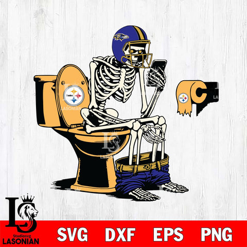 Baltimore Ravens Shit On Pittsburgh Steelers Svg Eps Dxf Png File, Digital Download, Instant Download