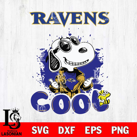 Baltimore Ravens Snoopy Sport 7 Svg Eps Dxf Png File, NFL svg, Digital Download, Instant Download