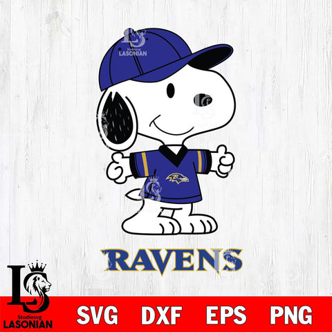 Baltimore Ravens Snoopy football SVG DXF EPS PNG FILE,Snoopy File Cut, Nfl Digital Download,Instant Download, Silhouette