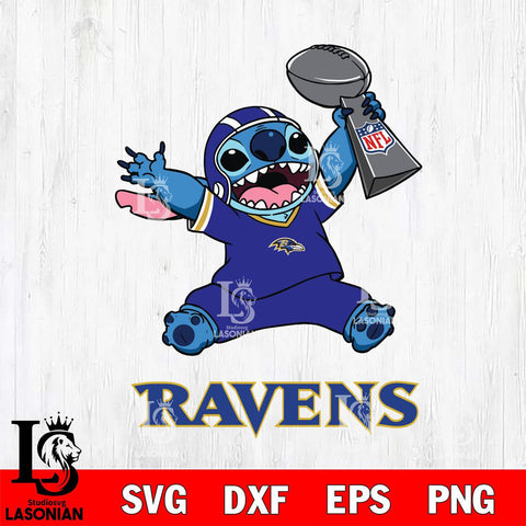 Baltimore Ravens Stitch Champion SVG DXF EPS PNG FILE, Stitch File Cut,NFL Digital Download,Instant Download, Silhouette