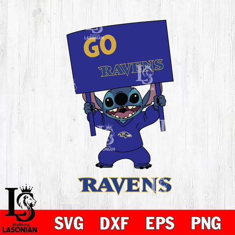 Baltimore Ravens Stitch Go cheer SVG DXF EPS PNG FILE, NFL File Cut, Digital Download,Instant Download, Silhouette, Cricut