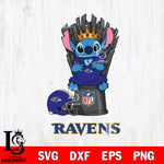 Baltimore Ravens Stitch King Football SVG DXF EPS PNG FILE, Stitch File Cut,NFL Digital Download,Instant Download, Silhouette