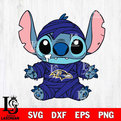 Baltimore Ravens Stitch Mummy Football Svg Eps Dxf Png File, NFL svg, Digital Download, Instant Download