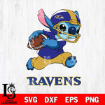 Baltimore Ravens Stitch Run Rugby Ball SVG DXF EPS PNG FILE, Stitch File Cut,NFL Digital Download,Instant Download, Silhouette