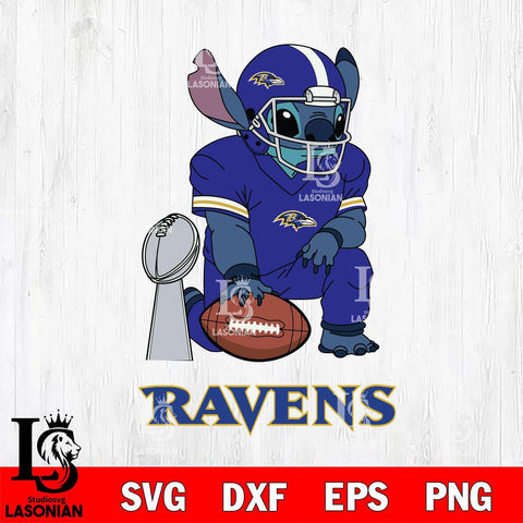 Baltimore Ravens Stitch Vince Lombardi Trophy SVG DXF EPS PNG FILE, NFL File Cut, Digital Download,Instant Download, Silhouette, Cricut