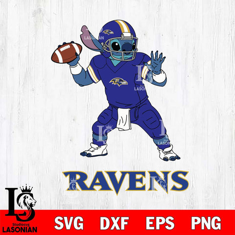 Baltimore Ravens Stitch throw the ball SVG DXF EPS PNG FILE, NFL File Cut, Digital Download,Instant Download, Silhouette, Cricut