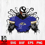 Baltimore Ravens Venom Marvel Svg Eps Dxf Png File, Digital Download, Instant Download