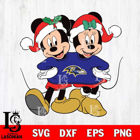 Baltimore Ravens mickey christmas 11 Svg Eps Dxf Png File, Digital Download, Instant Download