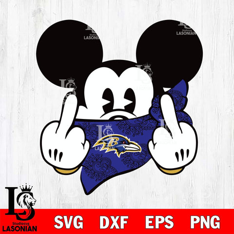 Baltimore Ravens mickey christmas 4 Svg Eps Dxf Png File, Digital Download, Instant Download