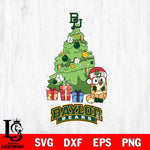 Baylor Bears Bluey Chilli Christmas Tree Svg Eps Dxf Png File, Digital Download