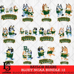 Baylor Bears Bluey Dace Mode NCAA Bundle 12 SVG Eps Dxf Png File, Digital Download, Instant Download