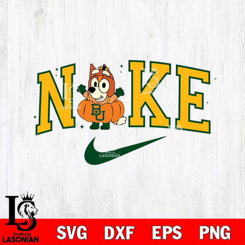 Baylor Bears Bluey Halloween Nike NCAA Svg Eps Dxf Png File, Digital Download, Instant Download