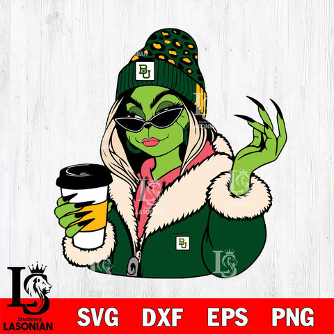 Baylor Bears Boujee Grinch 9 Svg Eps Dxf Png File, Digital Download, Instant Download