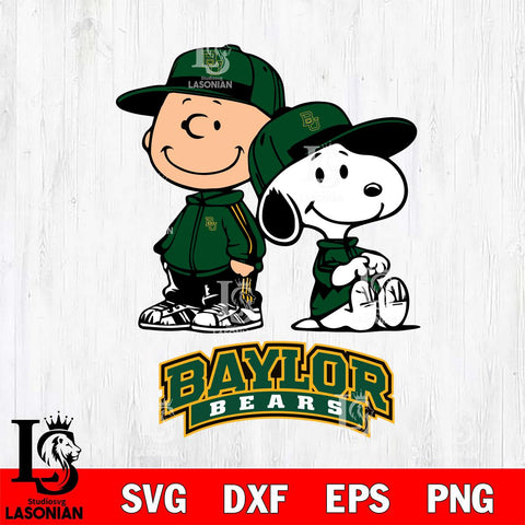 Baylor Bears Charlie Brown Snoopy Champions Svg Eps Dxf Png File, NCAA svg , Digital Download , Instant Download, Cricut File