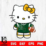 Baylor Bears Cute Hello Kitty Football 8 Svg Eps Dxf Png File, NCAA svg, Digital Download, Instant Download