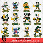 Baylor Bears Disney NCAA Bundle Svg PNG 12 Svg Eps Dxf Png File, Digital Download