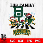 Baylor Bears Family Bluey Christmas Svg Eps Dxf Png File, Digital Download